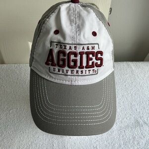 C.C White and Gray Texas A&M Aggies Hat